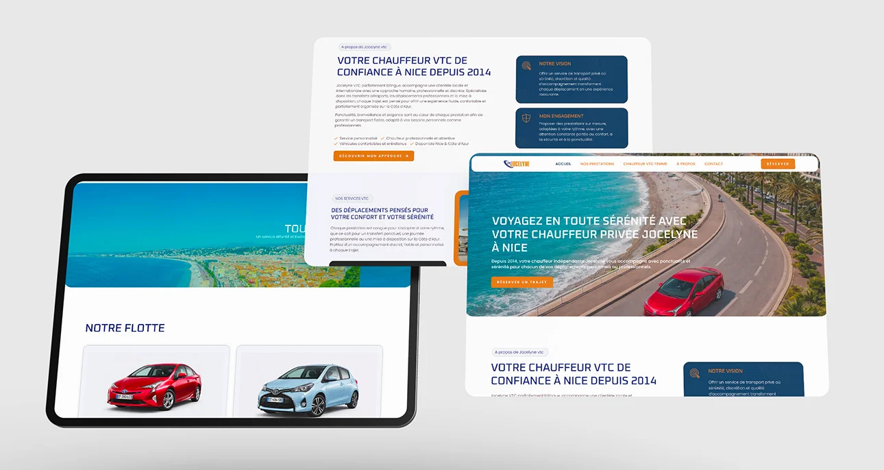Site web livré à un client Vandixia — projet 1